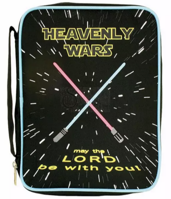 Bible Cover Canvas Heavenly Wars, Medium