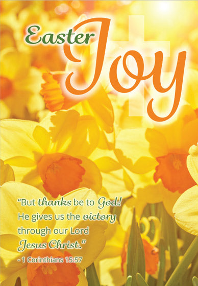 Joy/Daffodils Easter Cards (pack of 5)