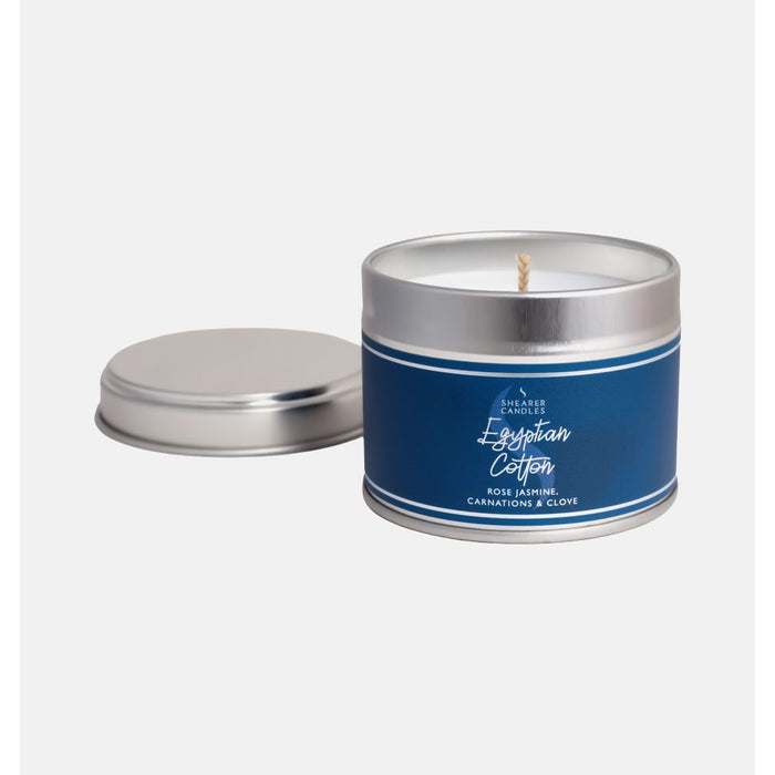 Egyptian Cotton Scented Candle in a Tin