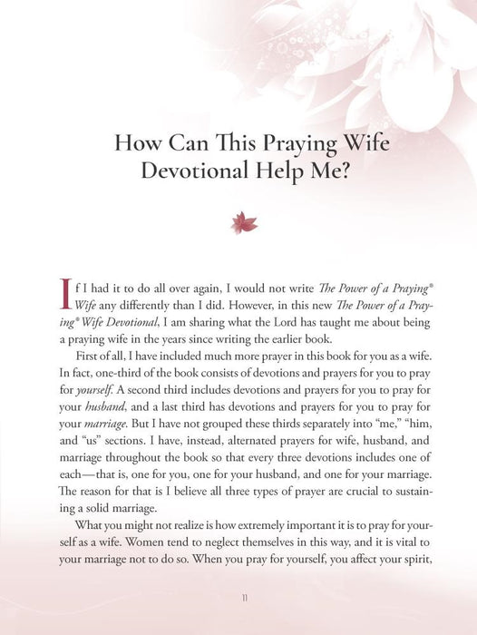 The Power of a Praying Wife Devotional