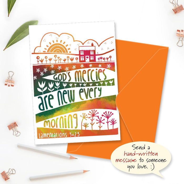 God’s Mercies Greetings Card