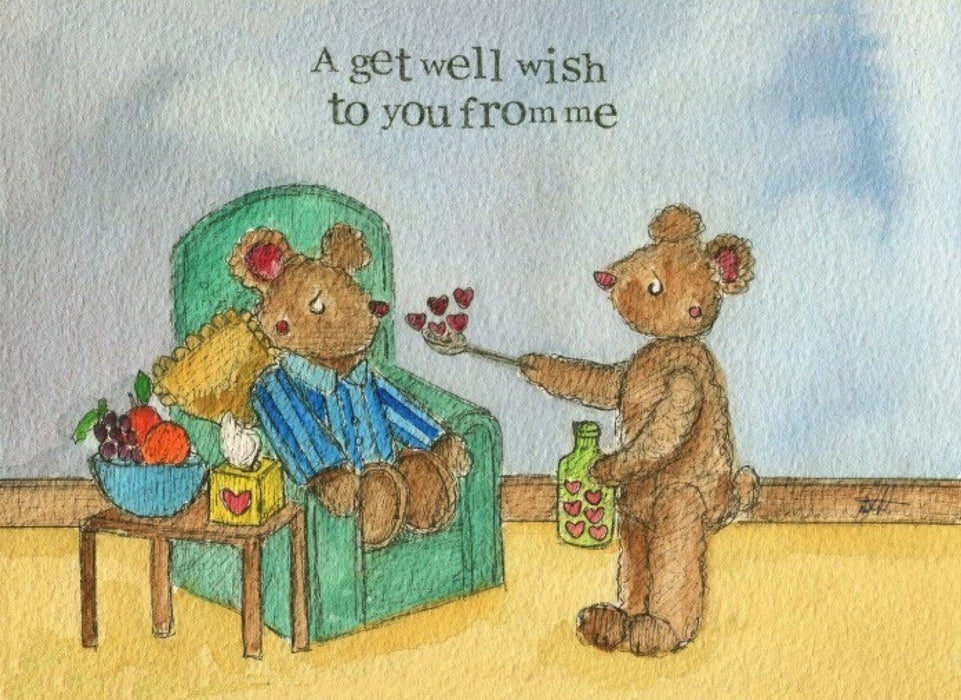 Get Well Soon Card a Get Well Wish Single Card