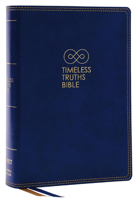 NET, Timeless Truths Bible, Leathersoft, Blue, Comfort Print