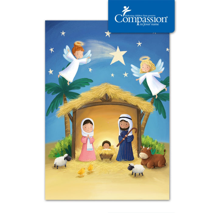 Compassion Charity Christmas Cards: Cute Nativity (10pk)