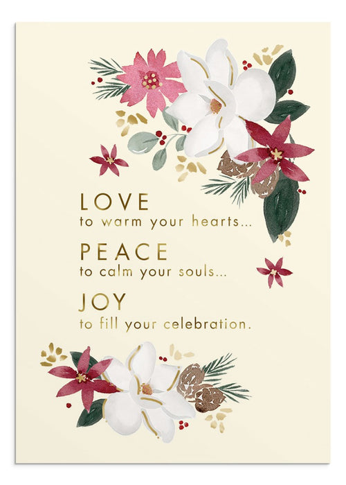 Christmas Boxed Cards: Studio 71 - Love, Peace And Joy (18pk