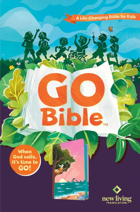 NLT Go Bible for Kids, Leatherlike, Beach Sunrise