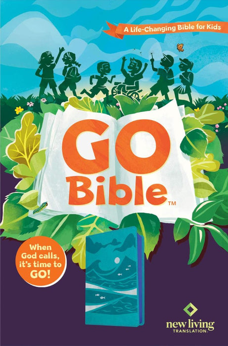 NLT Go Bible for Kids, Leatherlike, Teal Ocean