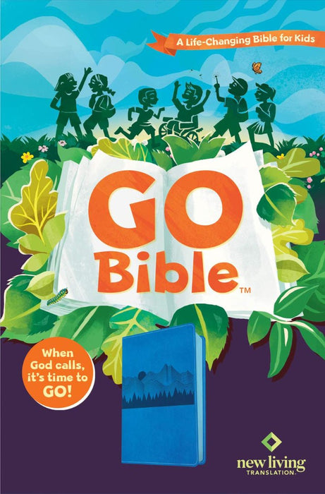 NLT Go Bible for Kids, Leatherlike, Blue Mountains