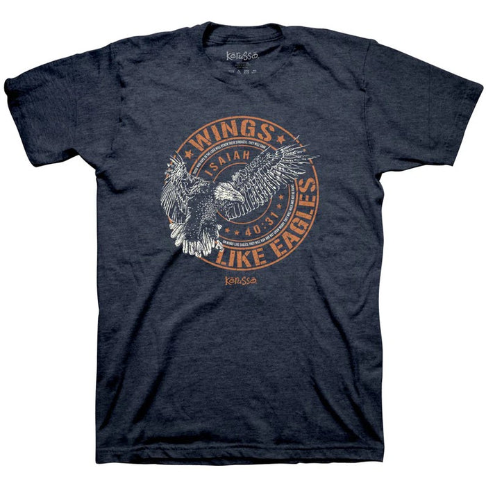 Wings Like Eagles Crest T-Shirt Small