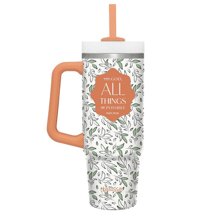 All Things - 30oz Mug with Straw