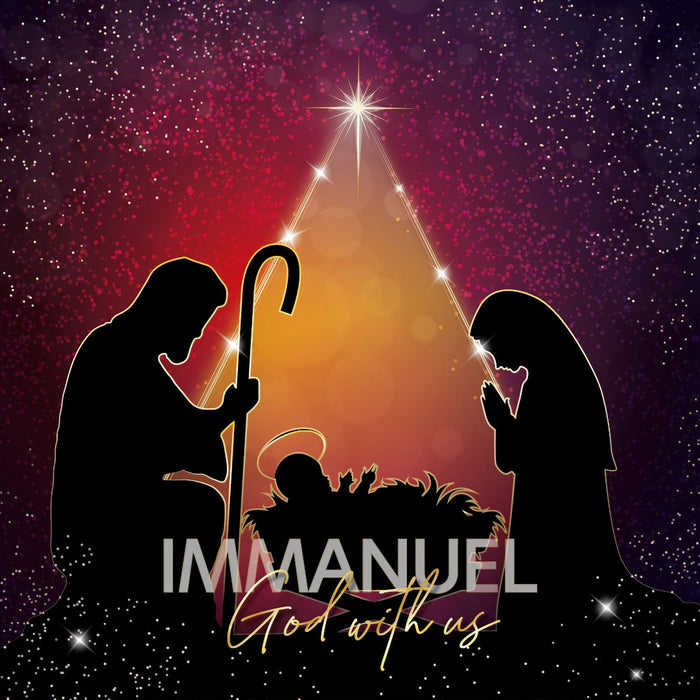 Immanuel God With Us Christmas Cards - Pack Of 10