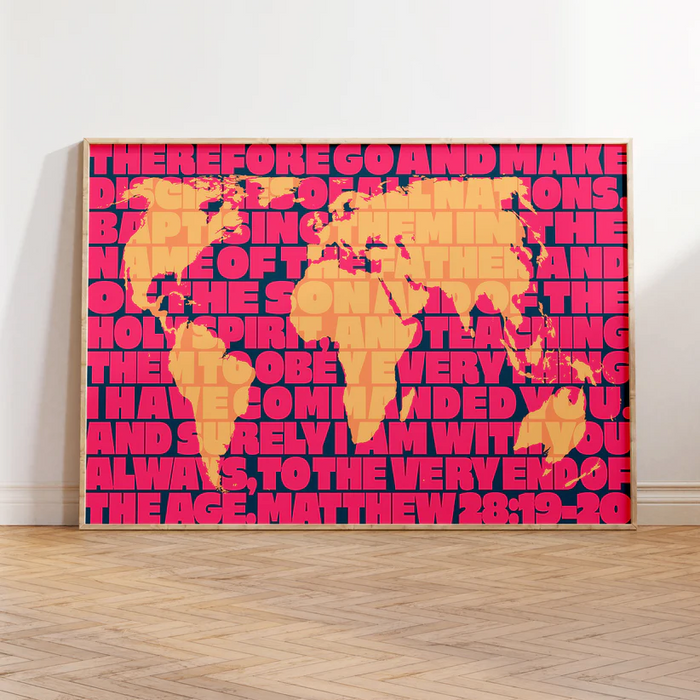 The Great Commission - Matthew 28 - A4 Poster