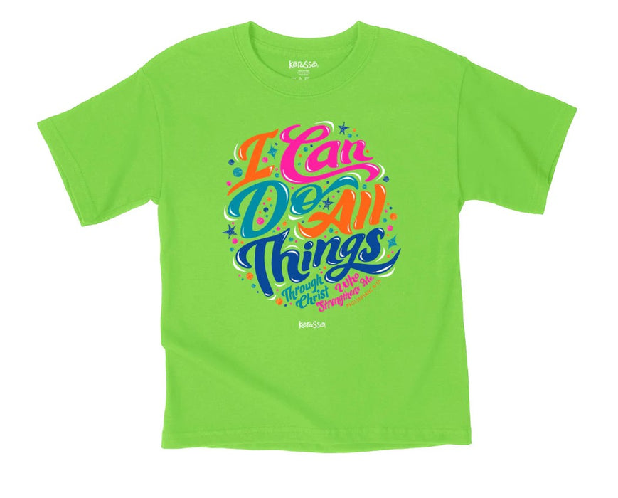 I Can Do All Things Kids T-Shirt, 3T