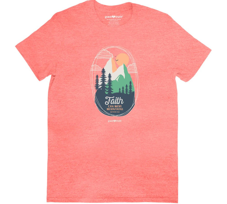 Grace & Truth Faith Mountains T-Shirt, Large