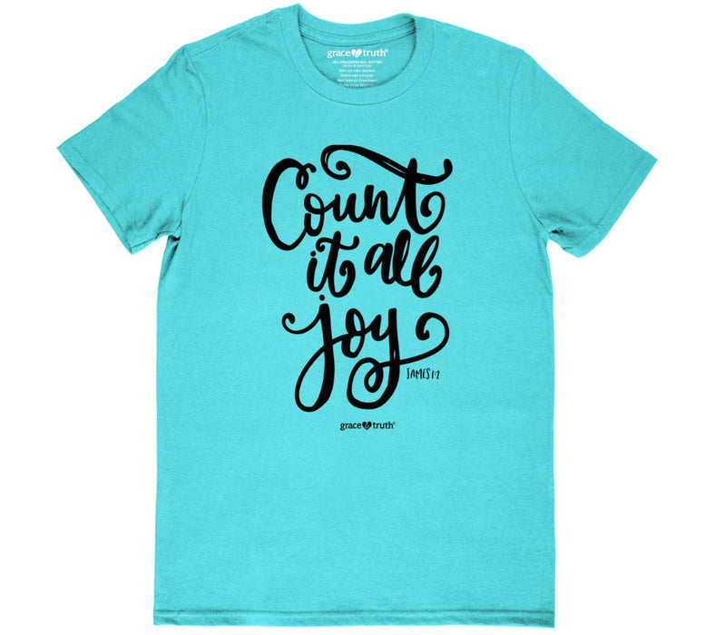 Grace & Truth Count it All Joy T-Shirt, Small