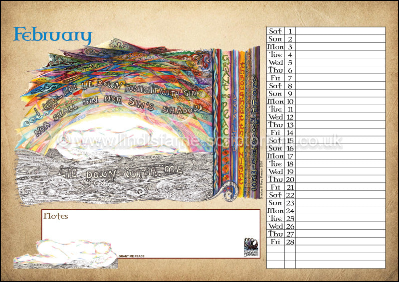 2025 Lindisfarne Scriptorium Art Calendar