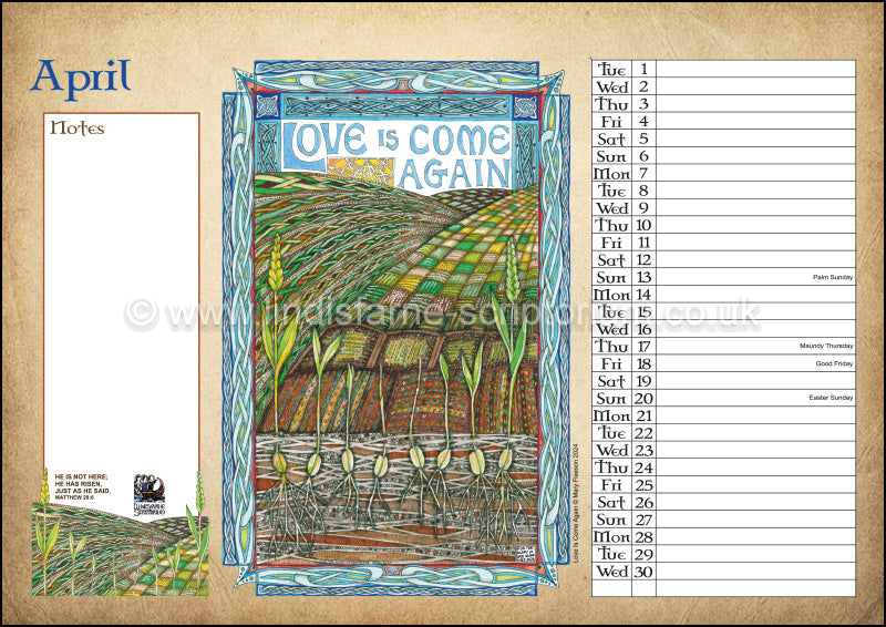 2025 Lindisfarne Scriptorium Art Calendar