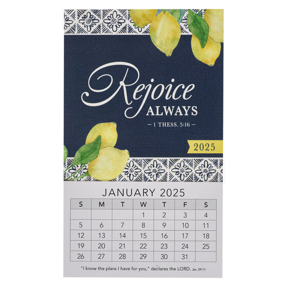 2025 Mini Calendar Rejoice Always — Aslan Christian Books