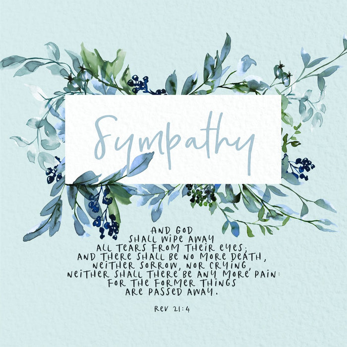 Sympathy: And God Shall Wipe - Greeting Card