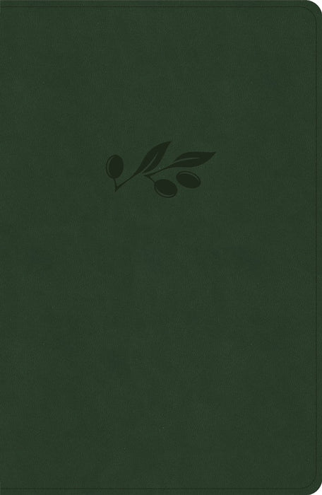 CSB Personal Size Giant Print Bible, Olive, Indexed