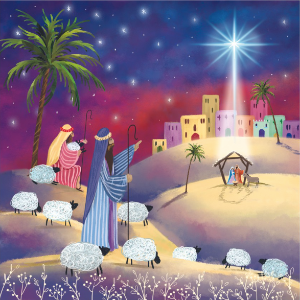 Shepherds Christmas Cards - Pack of 10