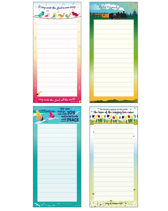 4 Christian Fridge Notepads Variety Pack