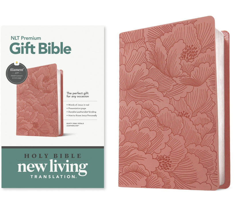 NLT Premium Gift Bible, Filament Enabled, Dusty Pink