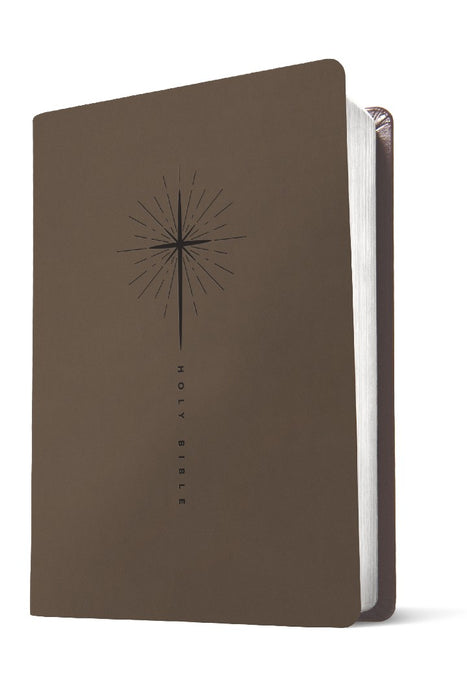 NLT Premium Gift Bible, Filament Enabled, Star Cross Taupe