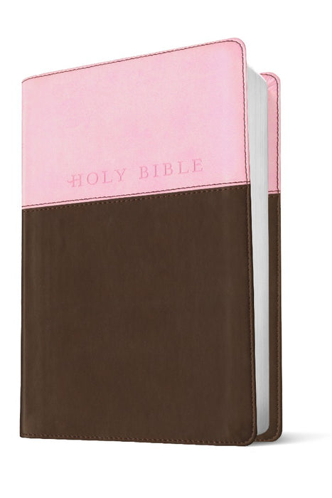 NLT Premium Gift Bible, Filament Enabled, Pink/Dark Brown