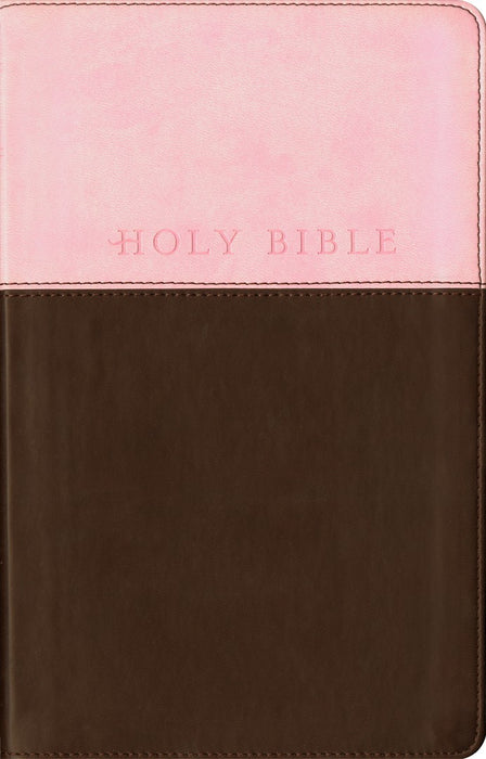 NLT Premium Gift Bible, Filament Enabled, Pink/Dark Brown