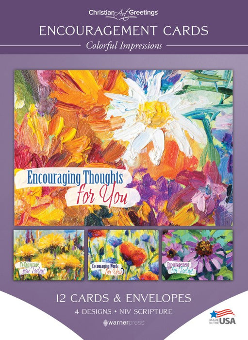 Colorful Impressions Encouragement Cards (pack of 12)