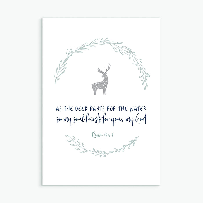 As the Deer Pants for the Water Greeting Card