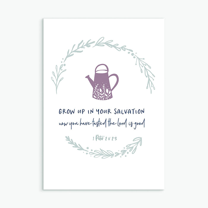 Grow Up in Your Salvation Greeting Card