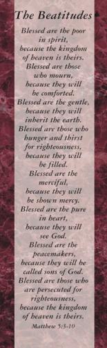 Beatitudes Bookmark (Pack of 25)