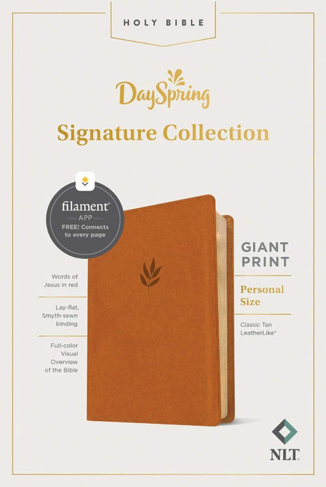 NLT Personal Size Giant Print Bible, Filament Edition