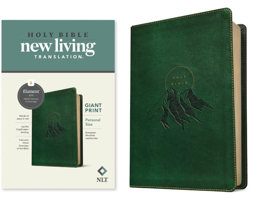 NLT Personal Size Giant Print Bible, Filament Edition