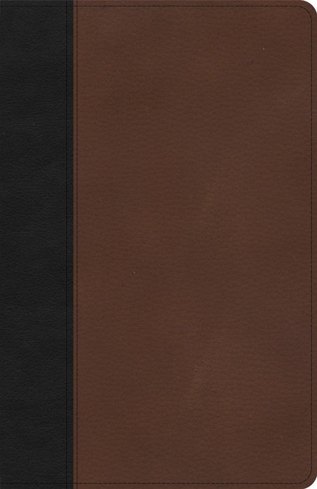 KJV Thinline Bible, Black/Brown LeatherTouch