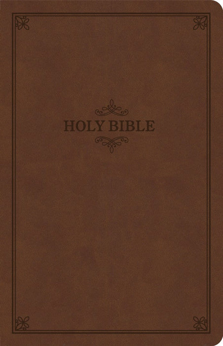 KJV Thinline Bible, Brown LeatherTouch, Value Edition