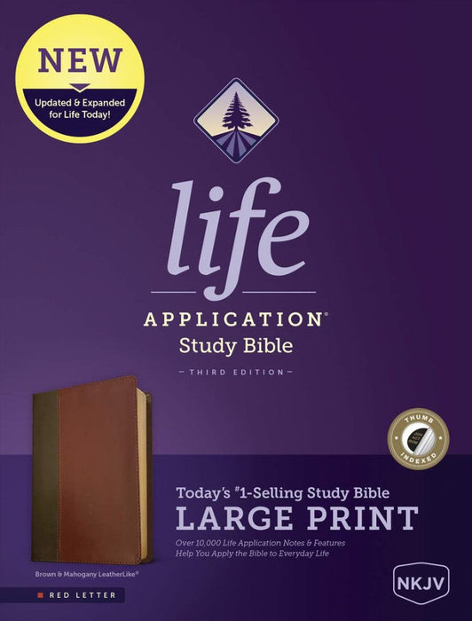 NKJV Life Application Study Bible Third Edition, Large Print