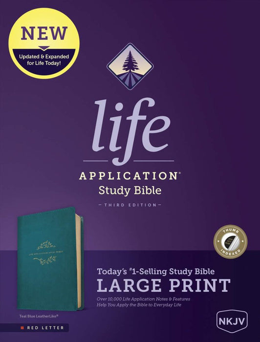 NKJV Life Application Study Bible Third Edition, Large Print