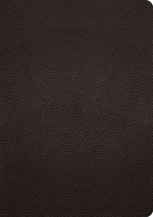 ESV Study Bible, Large Print, Buffalo Leather, Deep Brown