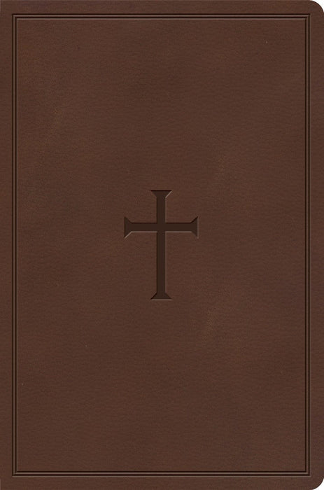 CSB Giant Print Reference Bible, Brown LeatherTouch