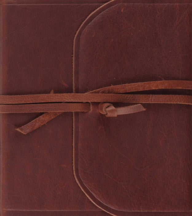 ESV Journaling Study Bible, Brown, Flap with Strap