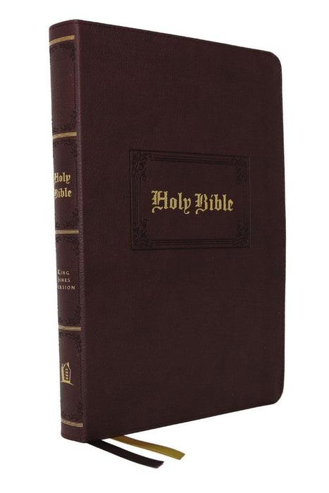 KJV Large Print Center-Column Reference Bible, Brown