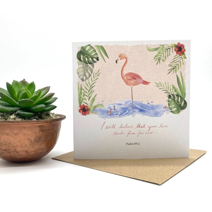 Flamingo Notecard