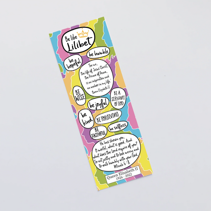 Be Like Lilibet Kid's Bookmark