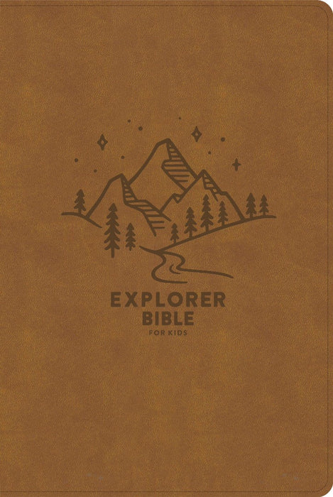 CSB Explorer Bible For Kids, Brown Mountains Leathertouch