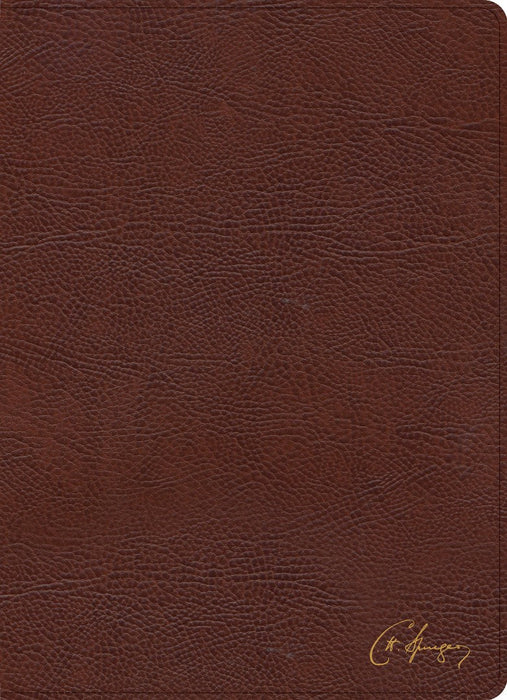 KJV Spurgeon Study Bible, Brown Bonded Leather