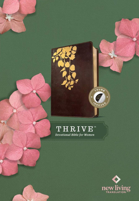 NLT Thrive Devotional Bible for Women, Deep Brown, Indexed