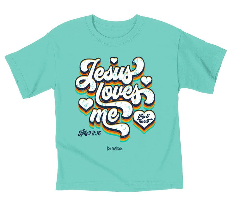 Jesus Loves Me Kids T-Shirt, Small